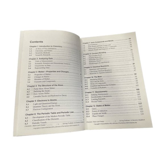 Glencoe Chemistry Matter and Change Handbook PB Homeschool Science Student - Picture 3 of 4